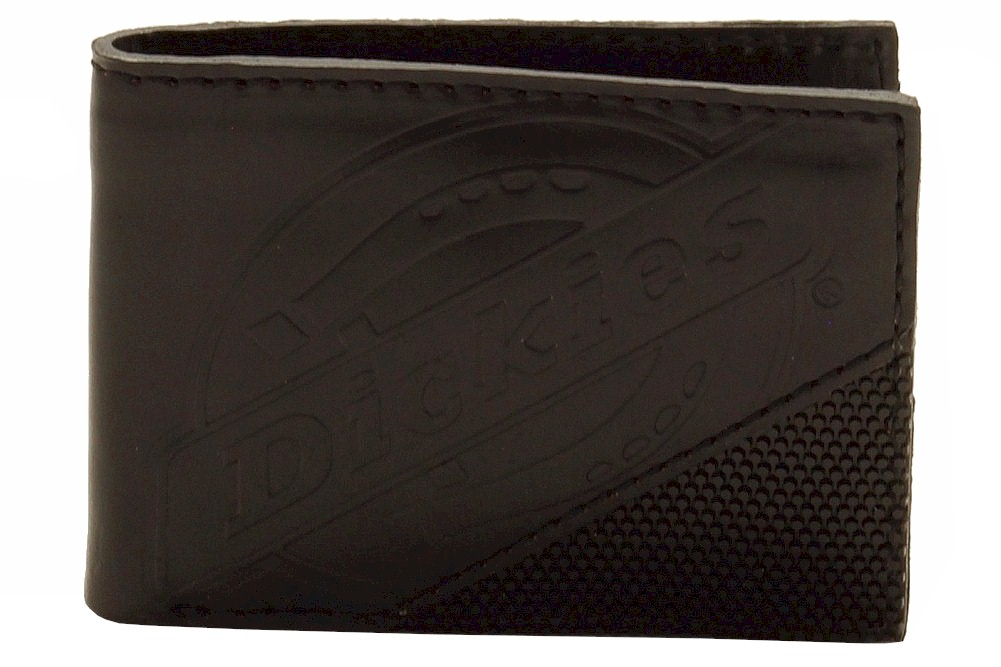 Dickies Men S Embossed Slim Bi Fold Wallet