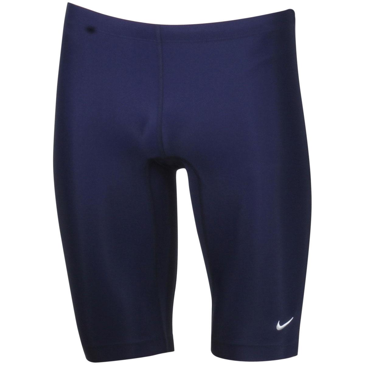 Nike Men's Nylon Core Solids Jammers Performance Swimwear - Midnight Navy - 32 -  Nylon Core Solid Jammer; TESS0051