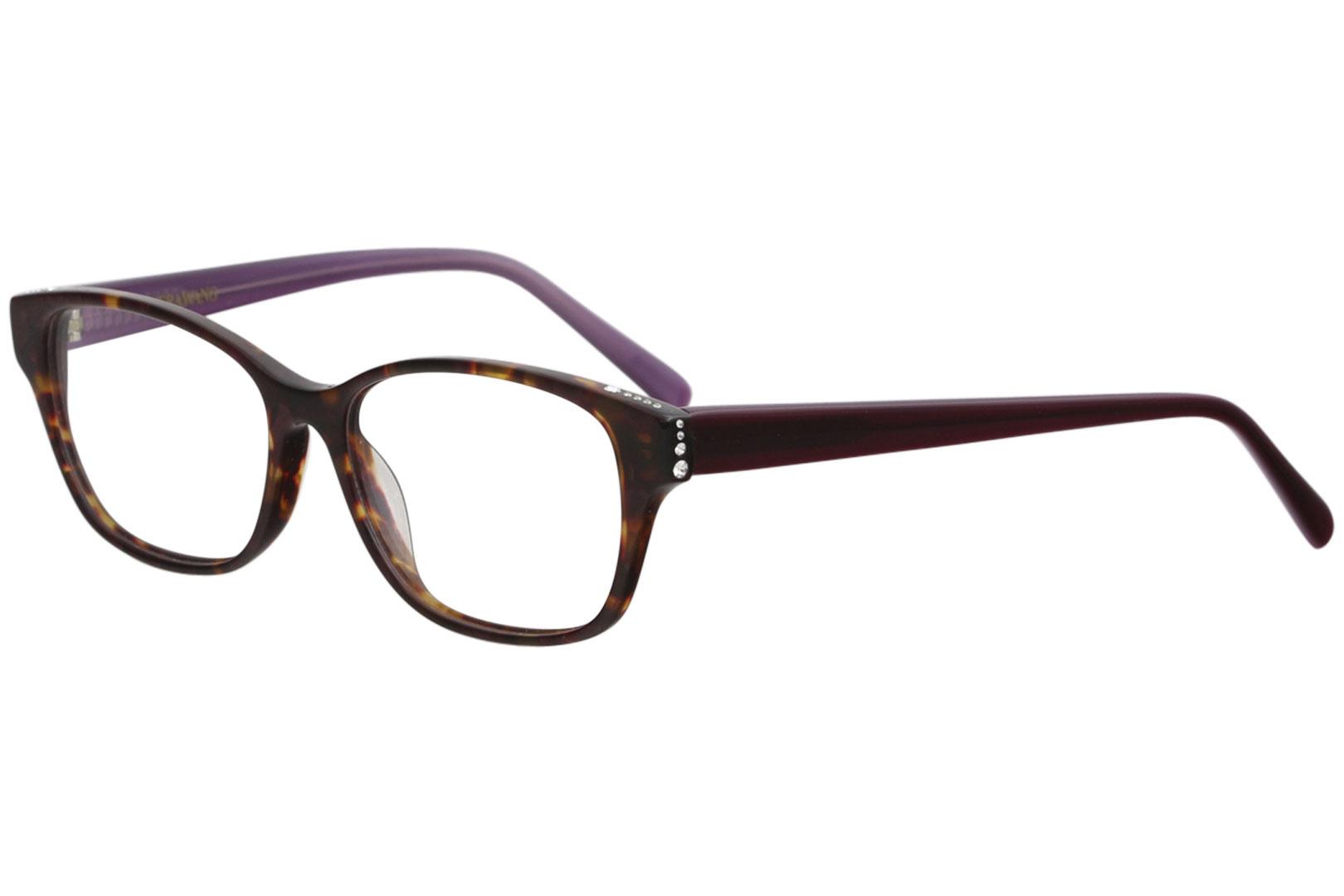 Vera Wang Eyeglasses Shandae Full Rim Optical Frame - Red Tortoise   RD/TO - Lens 51 Bridge 15 Temple 135mm