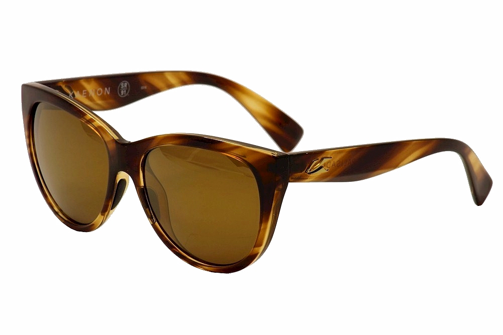 Kaenon Polarized Women's Palisades Fashion Sunglasses - Striped Tortoise/Gold/Gold Brown/Gold Mirror 02 - Lens 55 Bridge 18 Temple 139mm
