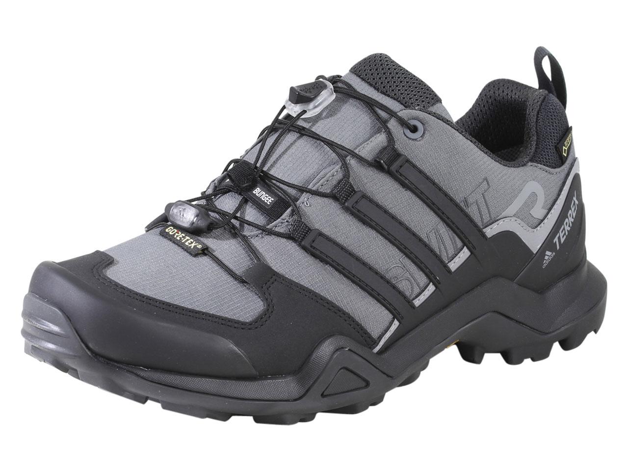 Adidas Men's Terrex Swift R2 GTX Hiking Sneakers Shoes - Grey Five/Black/Carbon - 8.5 D(M) US