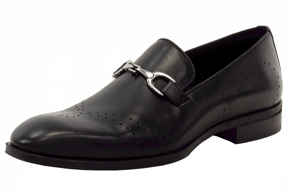 Donald J Pliner Men's Silvanno61 Slip On Loafers Shoe - Black - 9.5 D(M) US