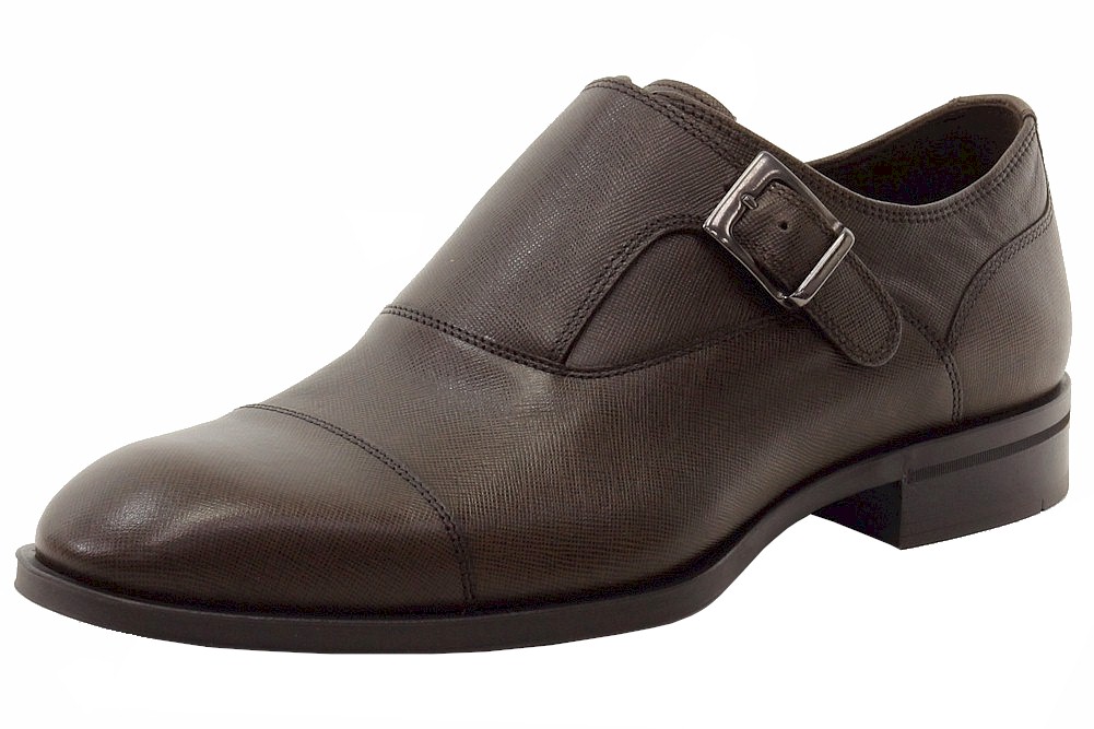 Donald J Pliner Men's Sergio TK Monk Strap Loafers Shoes - Brown - 8.5 D(M) US
