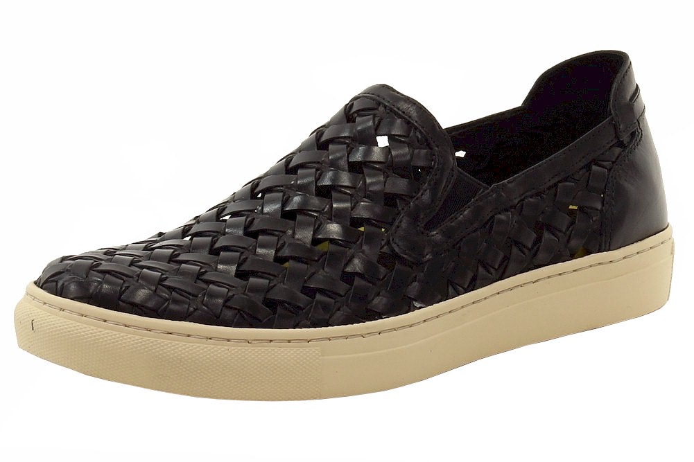 Donald J Pliner Men's Karter WZ Slip On Woven Sneakers Shoes - Black - 10 D(M) US
