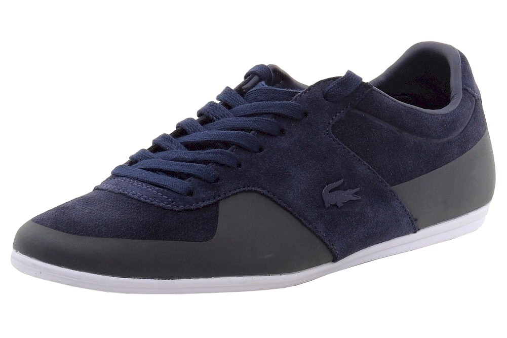 Lacoste Men's Turnier 116 1 Fashion Leather/Suede Sneakers Shoes - Blue - 9 D(M) US