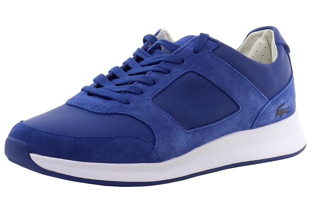 Lacoste Men's Joggeur 216 1 Fashion Leather/Suede Sneakers Shoes - Blue - 8.5 D(M) US -  Joggeur 216 1; 7-31CAM0146