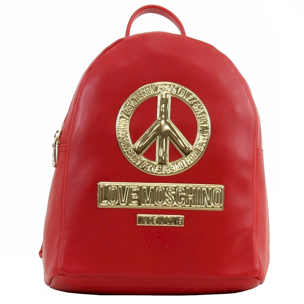 Love Moschino Women S Peace Leather Backpack Handbag