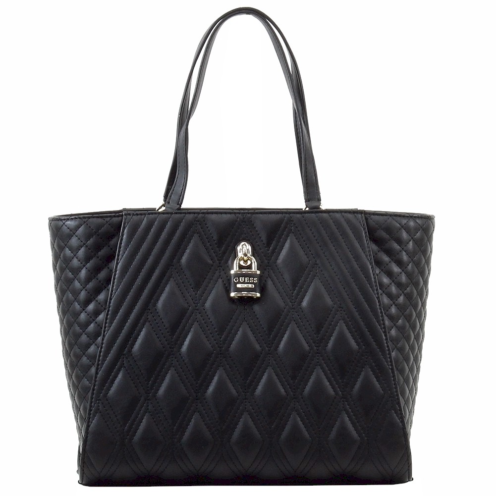 Guess Women S Shea Quilted Carry All Tote Handbag