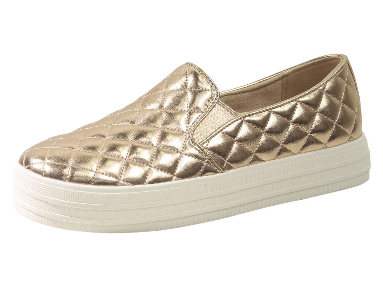 Skechers Women's Double Up Duvet Memory Foam Loafers Shoes - Rose Gold - 6.5 B(M) US