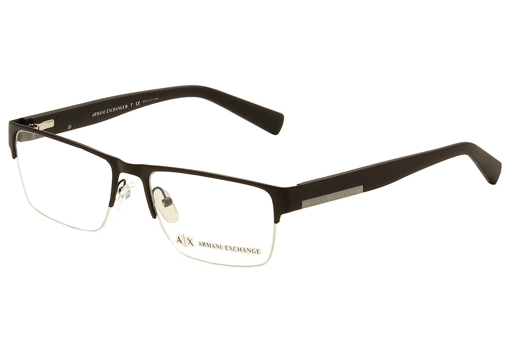 Armani Exchange Men S Eyeglasses Ax1018 Ax 1018 Half Rim Optical Frame