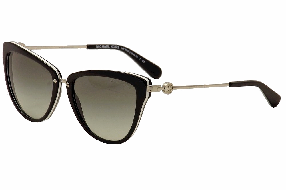 Michael Kors Women's Abela III MK6040 MK/6040 Fashion Sunglasses - Black - Lens 55 Bridge 19 Temple 140mm -  Abela III; MK6040