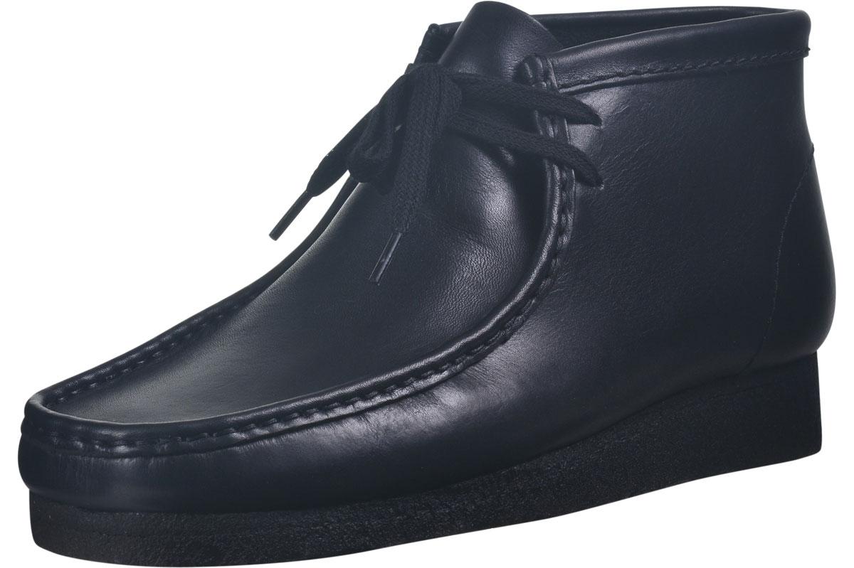 Clarks Originals Men's Wallabee Chukka Boots Shoes - Black Leather - 10.5 D(M) US