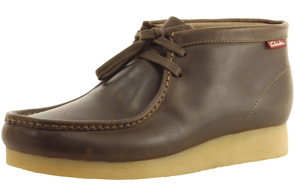 Clarks Men's Stinson Hi Ankle Boots Shoes - Beeswax Leather - 9.5 D(M) US