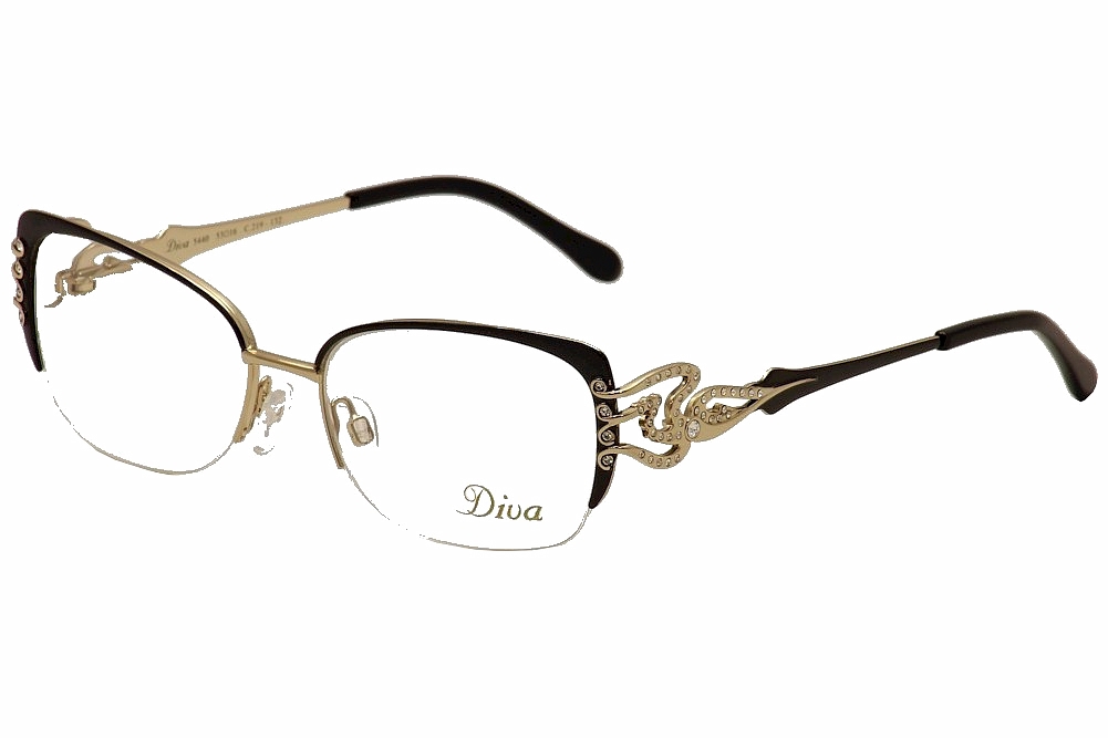 Diva Women S Eyeglasses 5440 Half Rim Optical Frame