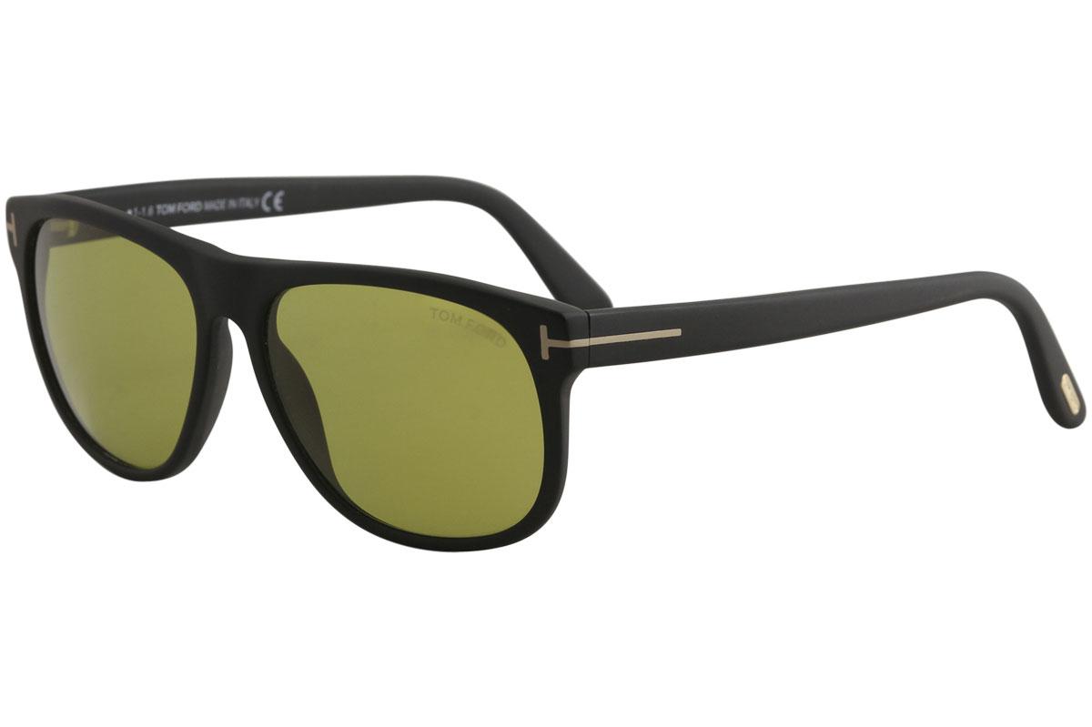 Tom Ford Olivier TF236 TF/236 Fashion Sunglasses - Matte Black/Green   02N - Lens 58 Bridge 15 Temple 145mm