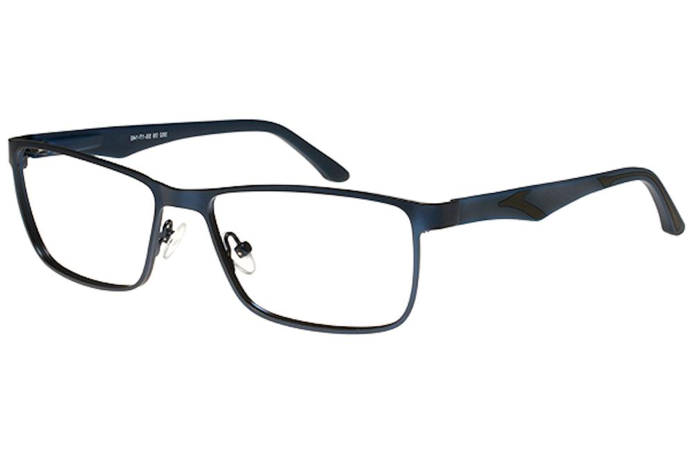 Bocci Men's Eyeglasses 382 Full Rim Optical Frame - Blue   09 - Lens 55 Bridge 17 Temple 140mm