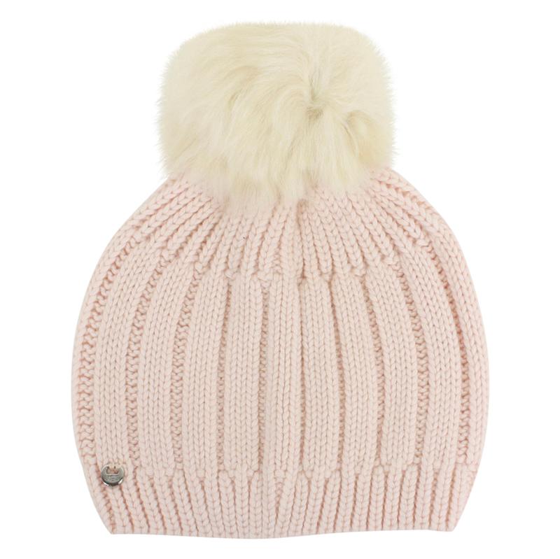 Ugg Women's Solid Ribbed Winter Beanie Hat With Pom (One Size) - Pink - One Size Fits Most -  Solid Ribbed Beanie With Pom; 15116