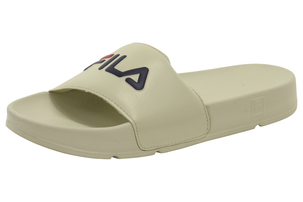 Fila Men's Drifter Slides Sandals Shoes - Cream/Navy/Red - 8 D(M) US