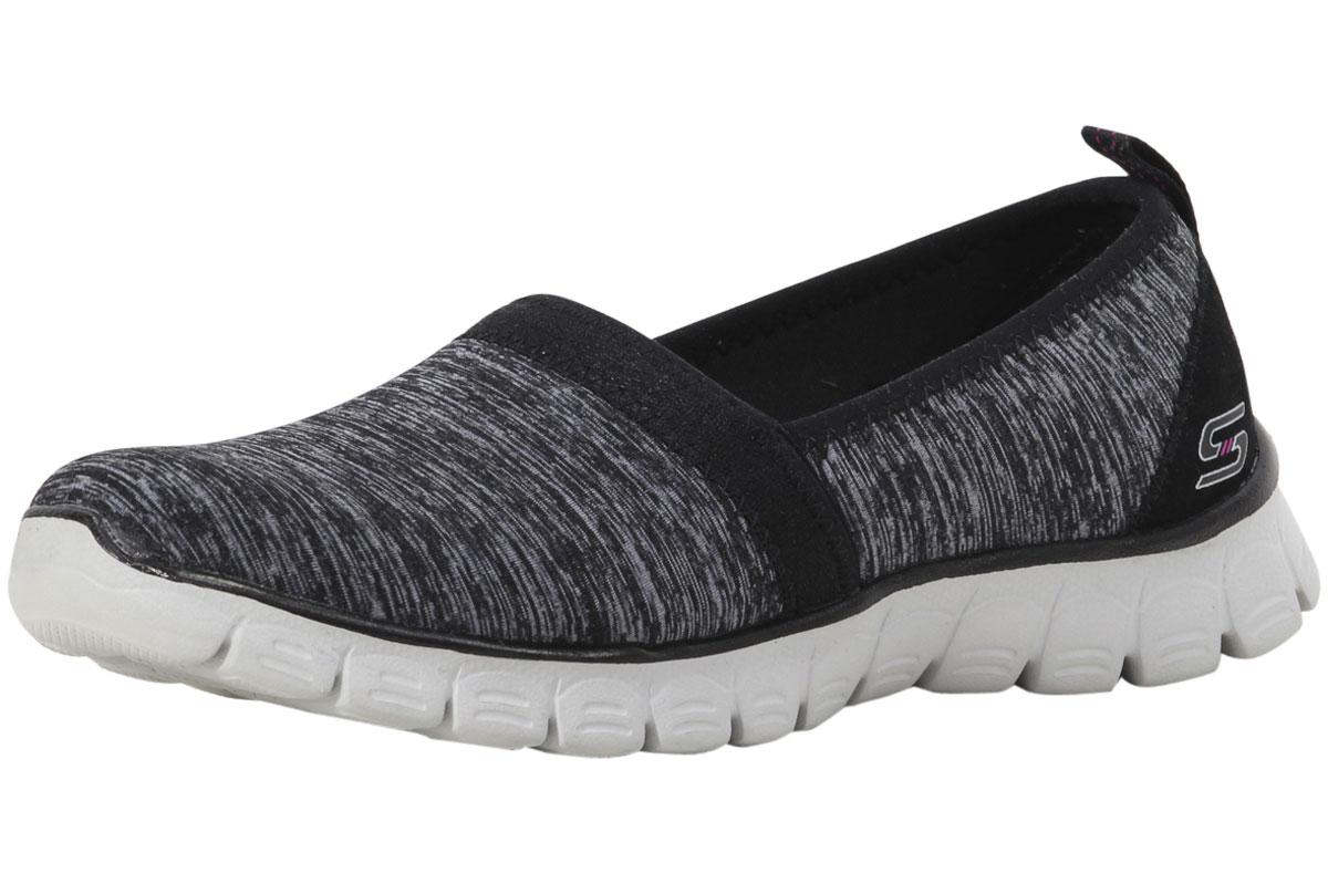 Skechers Women's EZ Flex 3.0 Swift Motion Memory Foam Loafers Shoes - Black/Gray - 6.5 B(M) US