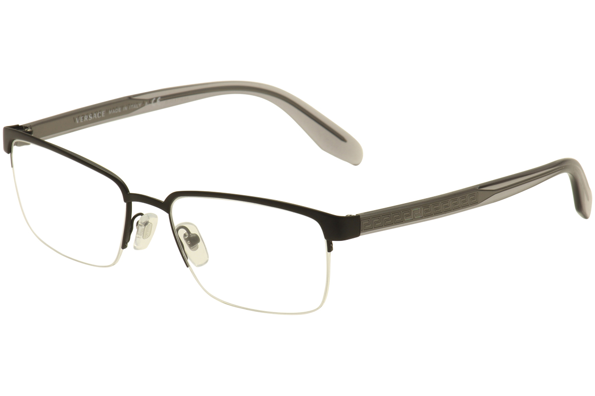 Versace Men S Eyeglasses Ve1241 Ve 1241 Half Rim Optical Frame