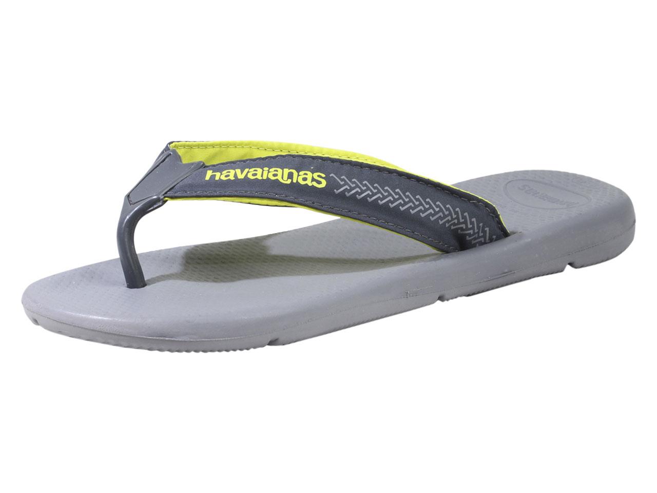 Havaianas Men's Surf Pro Flip Flops Sandals Shoes - Steel Grey/Grey - 11 12 D(M) US