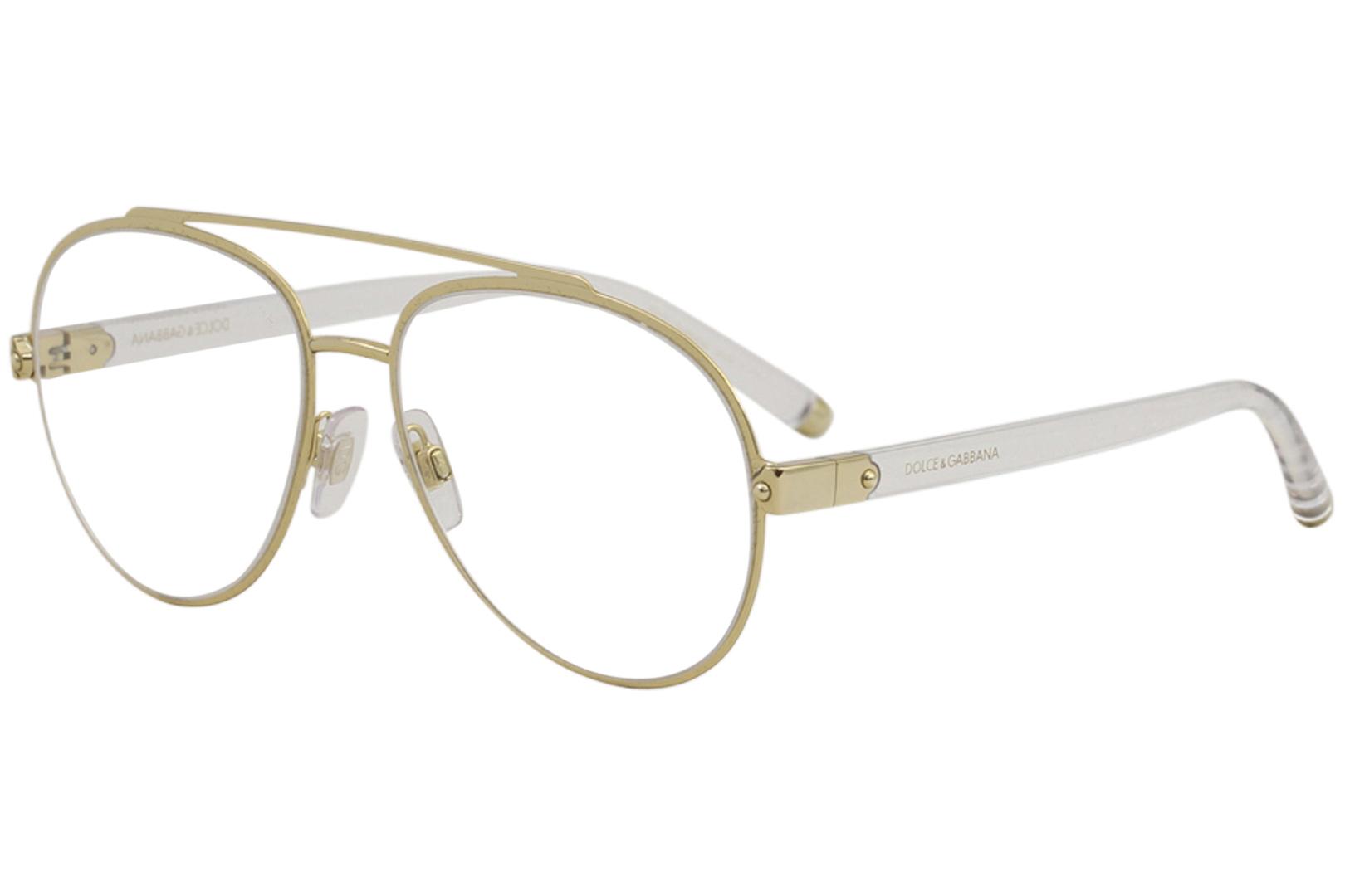 Dolce & Gabbana Women's Eyeglasses D&G DG1303 DG/1303 Full Rim Optical Frame - Gold - Lens 55 Bridge 16 B 49.1 ED 61.8 Temple 140mm