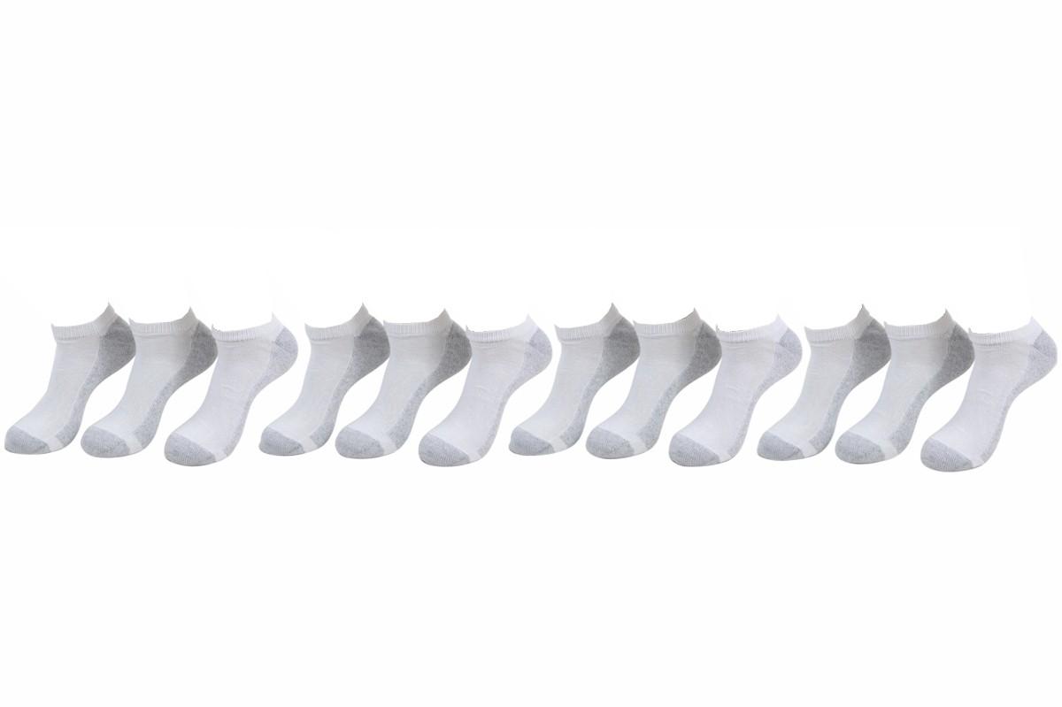 Hanes Men's 12 Pairs FreshIQ Cushioned No Show Socks - White - 10 13 Fits Shoe 6 12