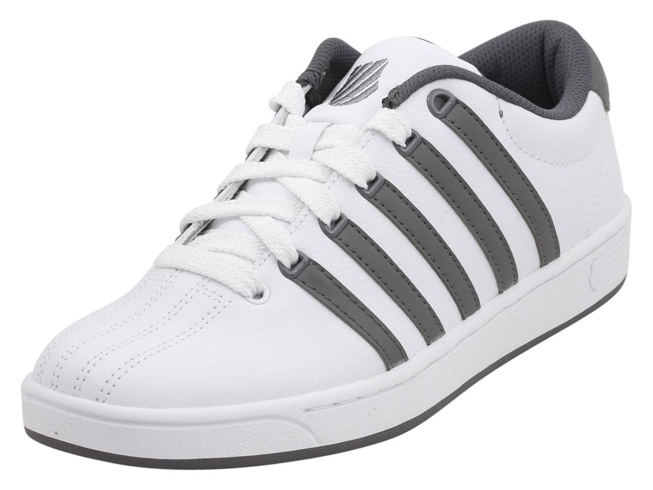 K Swiss Men's Court Pro II CMF Memory Foam Sneakers Shoes - White/Charcoal/White - 11.5 D(M) US -  K-Swiss