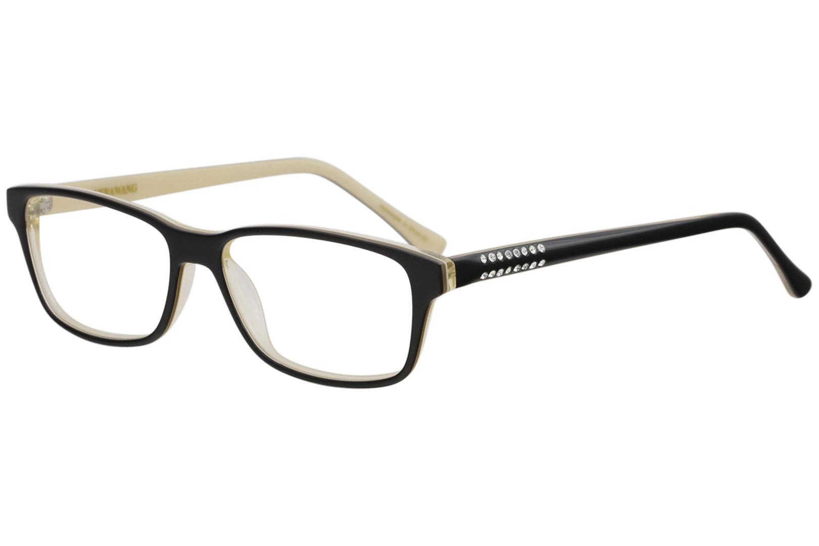 Eyeglasses  Full Rim Optical Frame - Black   BK - Lens 54 Bridge 15 Temple 140mm - Vera Wang Sagatta