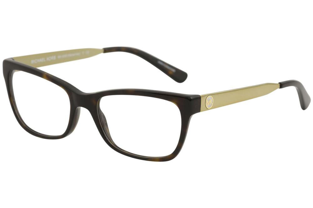 Michael Kors Women's Eyeglasses Marseilles MK4050 MK/4050 Full Rim Optical Frame - Black - Lens 51 Bridge 17 B 35.9 ED 55.1 Temple 140mm