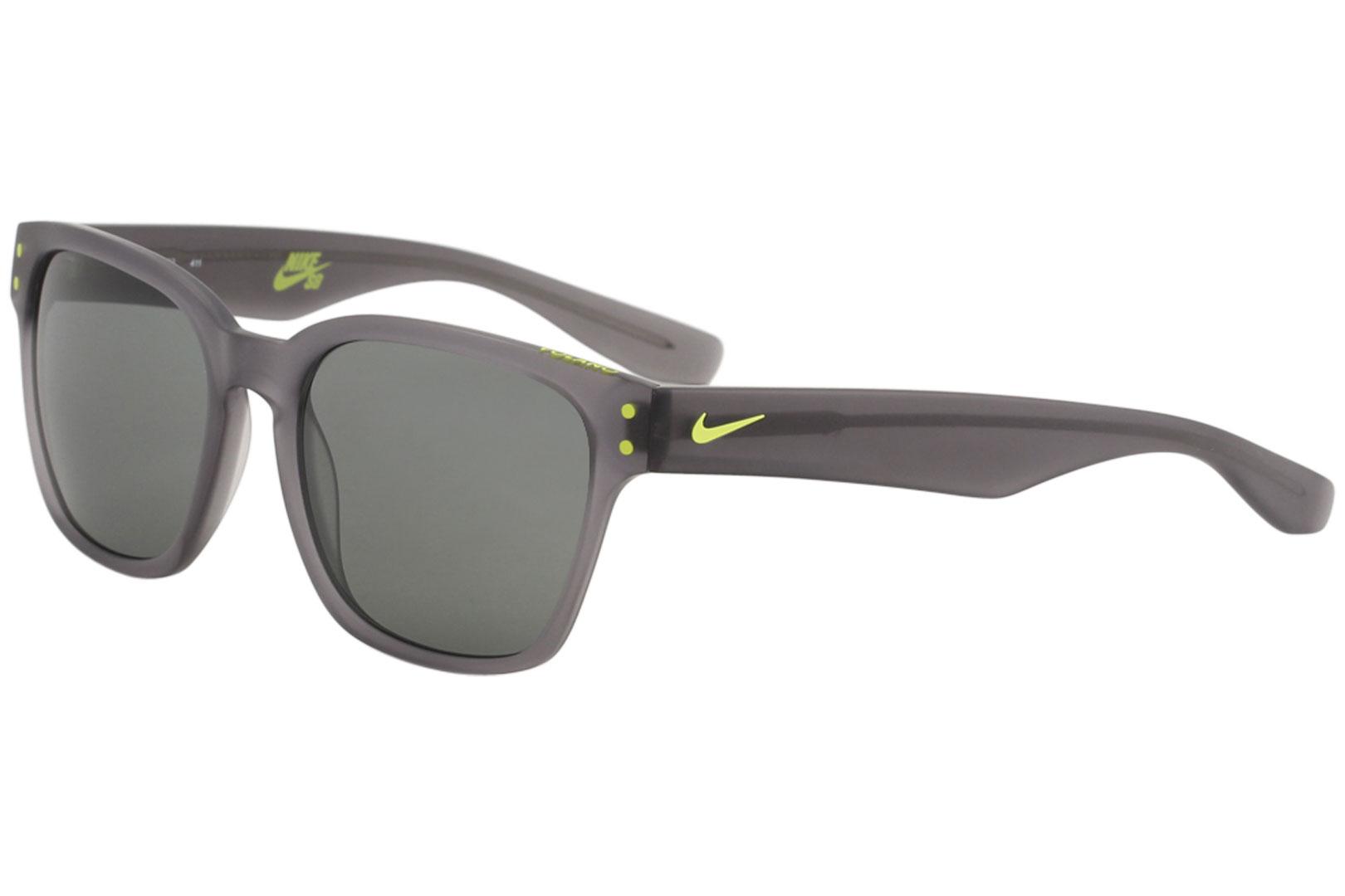 EV0877 EV/0877 Matte Crystal Grey/Cyber 003 Square Sunglasses 55m - Matte Crystal Grey Cyber/Grey   140 - Lens 55 Bridge 19 Temple 140mm - Nike Volano