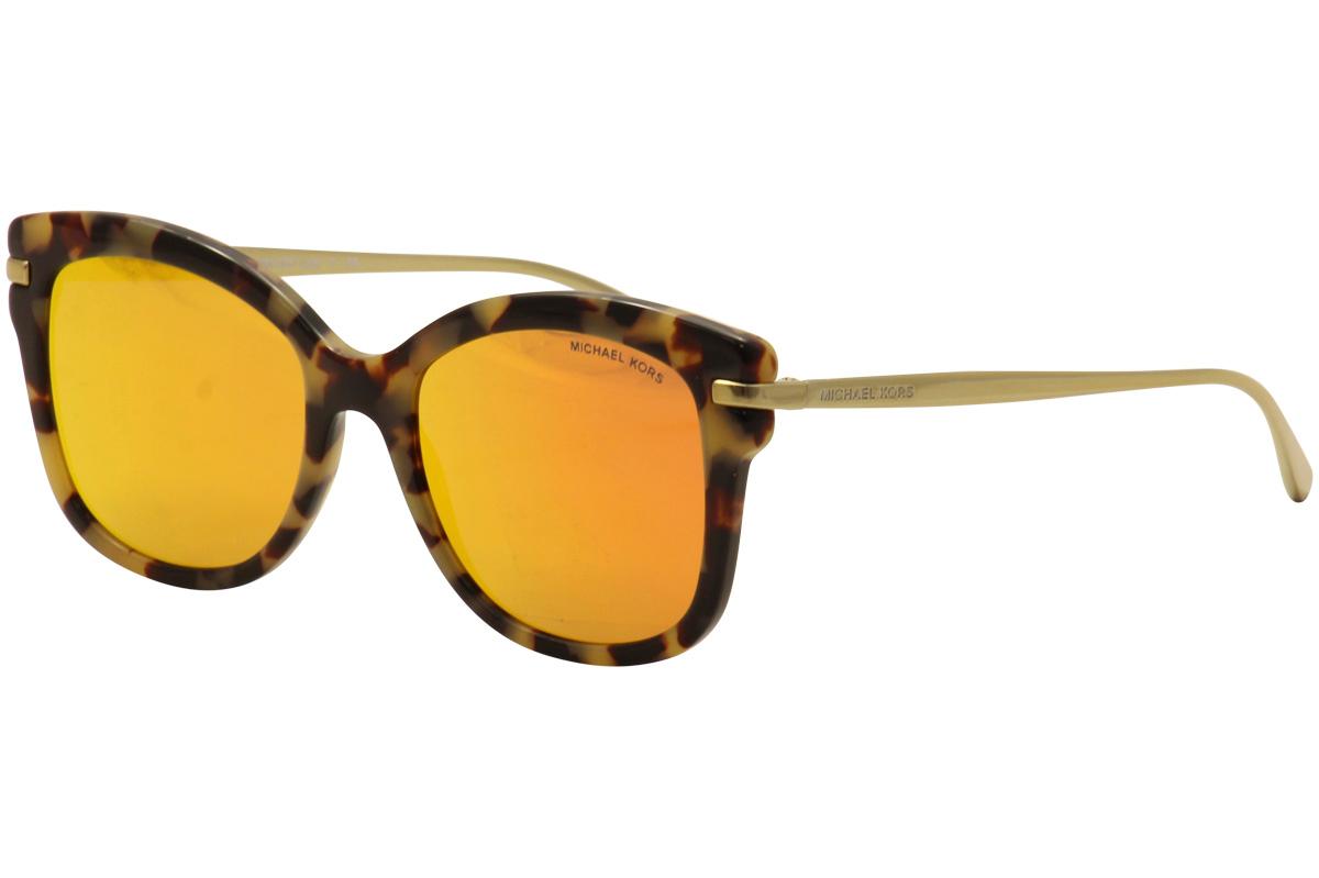 Michael Kors Women's Lia MK2047 MK/2047 Fashion Sunglasses - Dark Vintage Tortoise Gold/Red Mirror   32446Q - Lens 53 Bridge 18 Temple 140mm