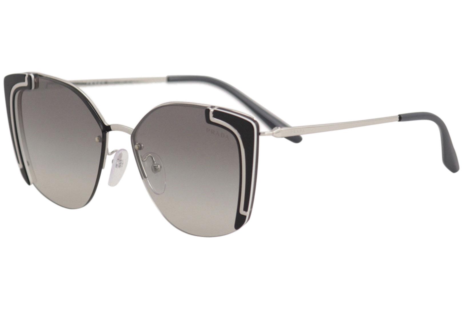 prada women's oval 64mm sunglasses