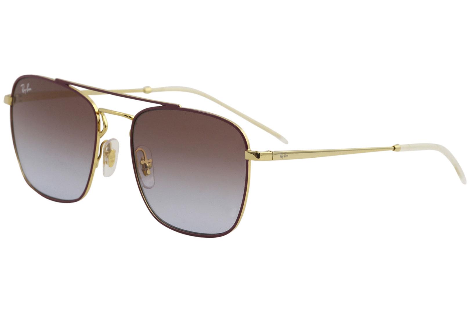 Ray Ban Men's Eyeglasses RB3588 RB/3588 Fashion Pilot Sunglasses - Gold Bordeaux/Violet Blue Gradient   9060/I8 - Lens 55 Bridge 19 Temple 140mm