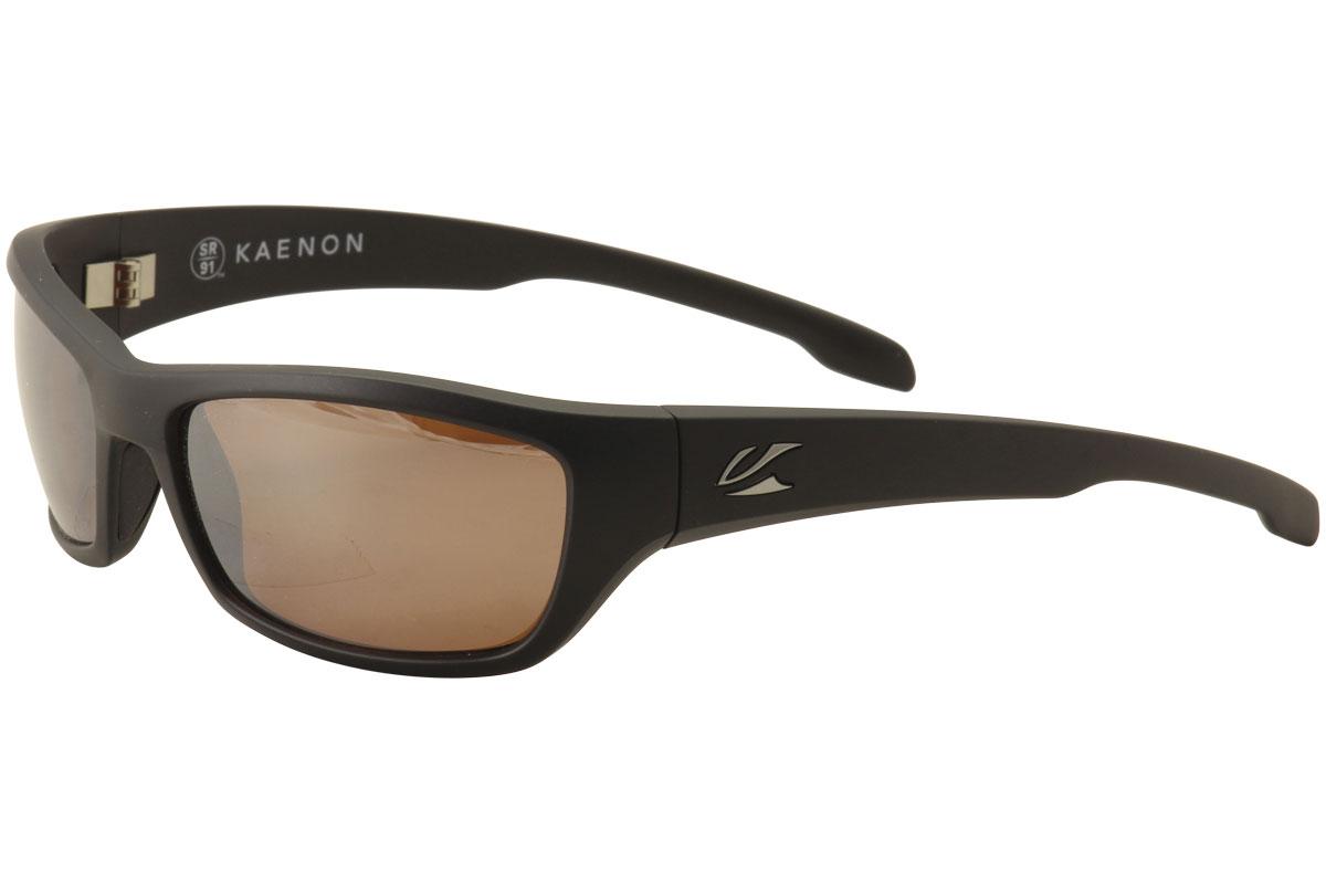 Kaenon Men's Cowell 040 Polarized Fashion Sunglasses - Matte Black/SR 91 Copper Silver Mirror   C12  - Lens 58.5 Bridge 18 Temple 125mm