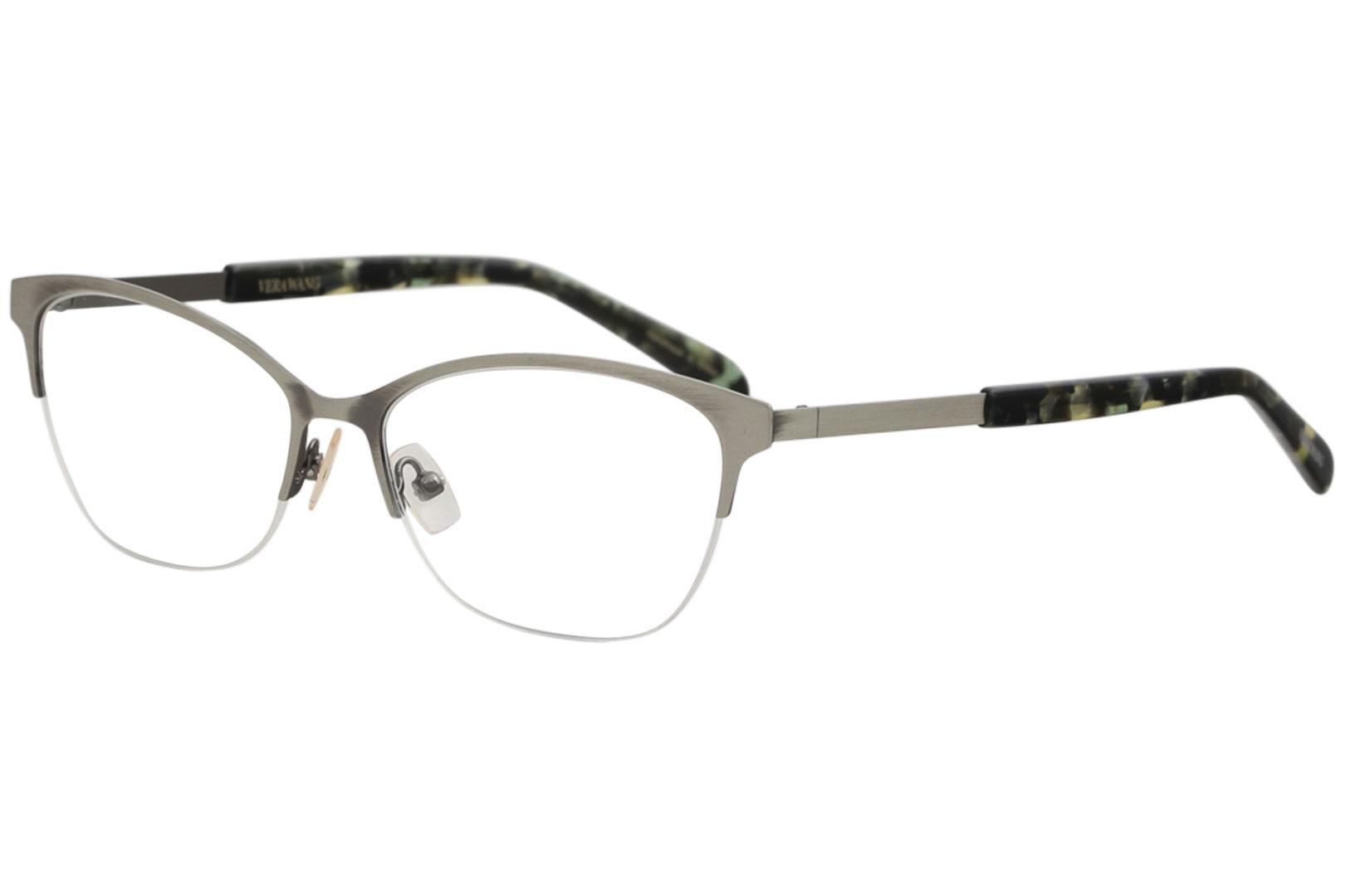 Vera Wang Women's Eyeglasses V511 V/511 Half Rim Optical Frame - Khaki Tortoise   KH/TO - Lens 52 Bridge 15 Temple 137mm