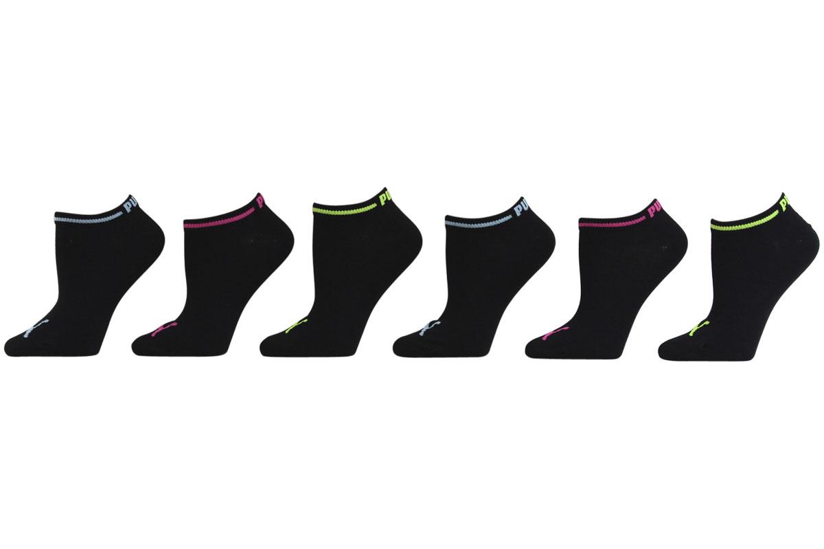 Puma Women's 6 Pack Low Cut Athletic Socks Sz: 9 11 Fits 5 9.5 - Black - 9 11 Fits 5 9.5