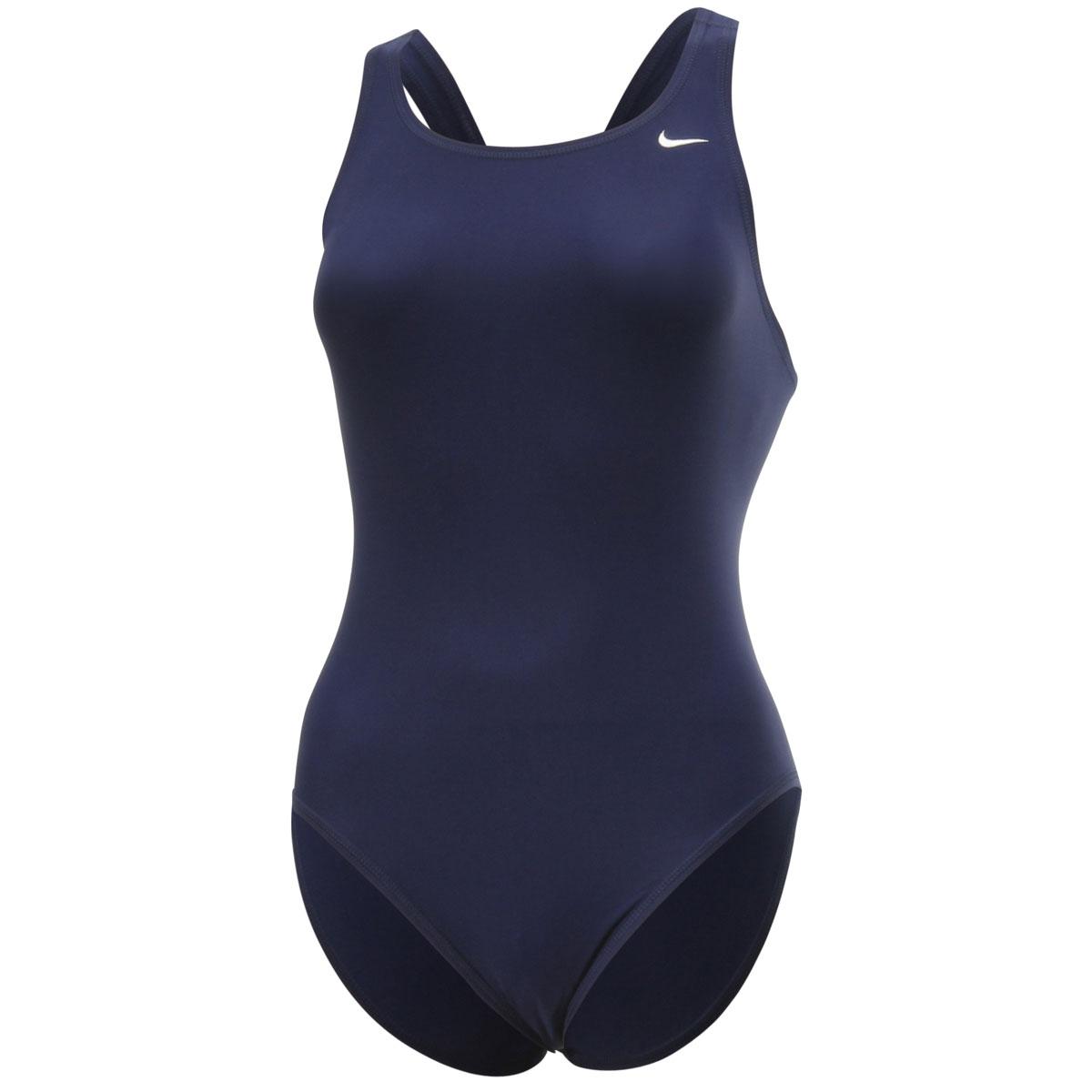 Nike Women's Nylon Core Solids Fast Back Tank Performance Swimwear - Midnight Navy - 6 (32)